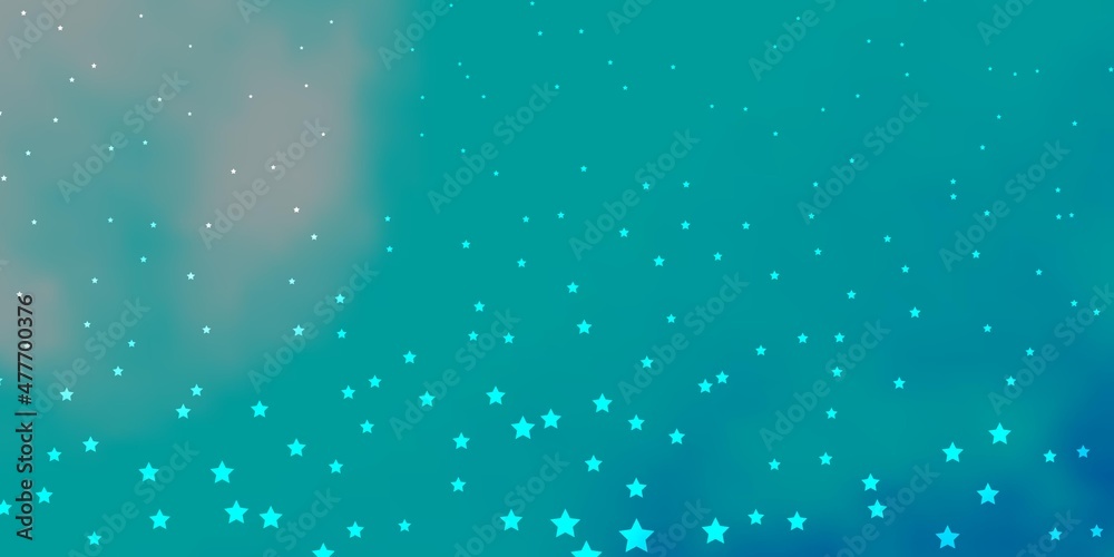 Dark BLUE vector texture with beautiful stars.