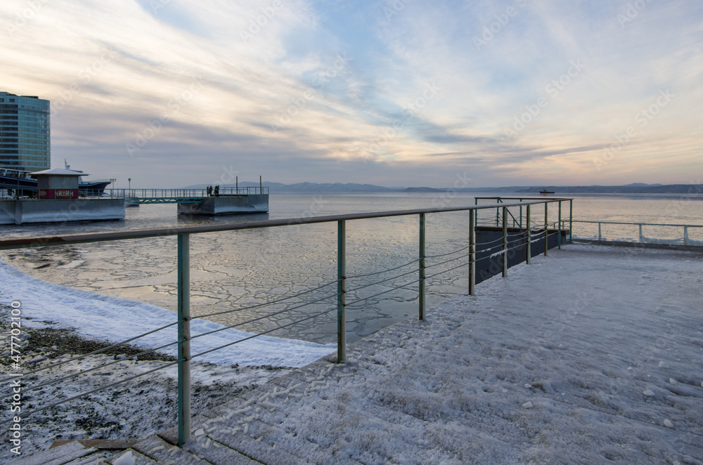 Obraz premium winter in city