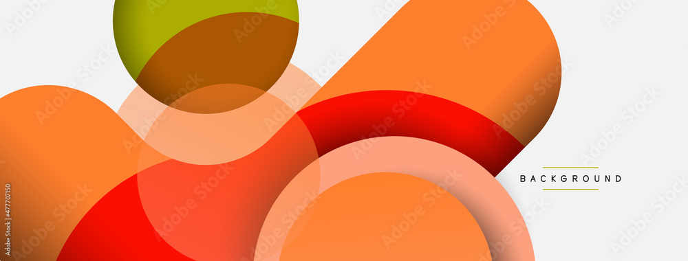 Circle and round shapes abstract background. Vector illustration for wallpaper banner background or landing page Circle and round shapes abstract background. Vector illustration for wallpaper banner background or landing page