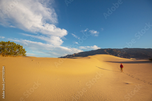 Hike in desert