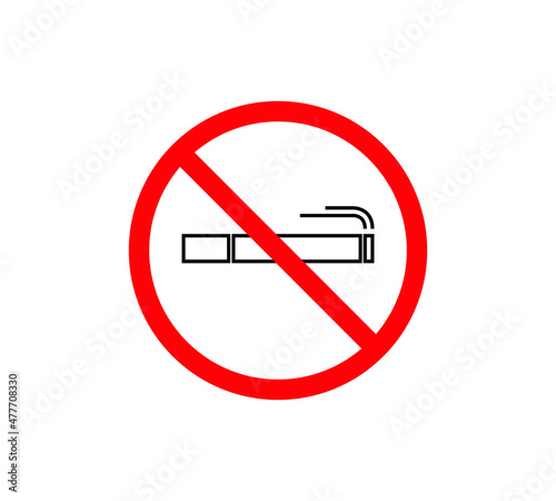 No smoking logo. Forbidden sign icon. Flat design style. Vector Illustration Free Download No smoking logo. Forbidden sign icon. Flat design style. Vector Illustration - GFXLoad