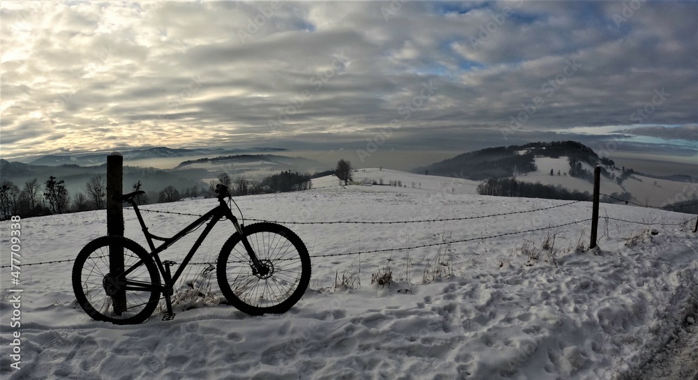 Fototapeta premium Beskid Śląski Góry MTB