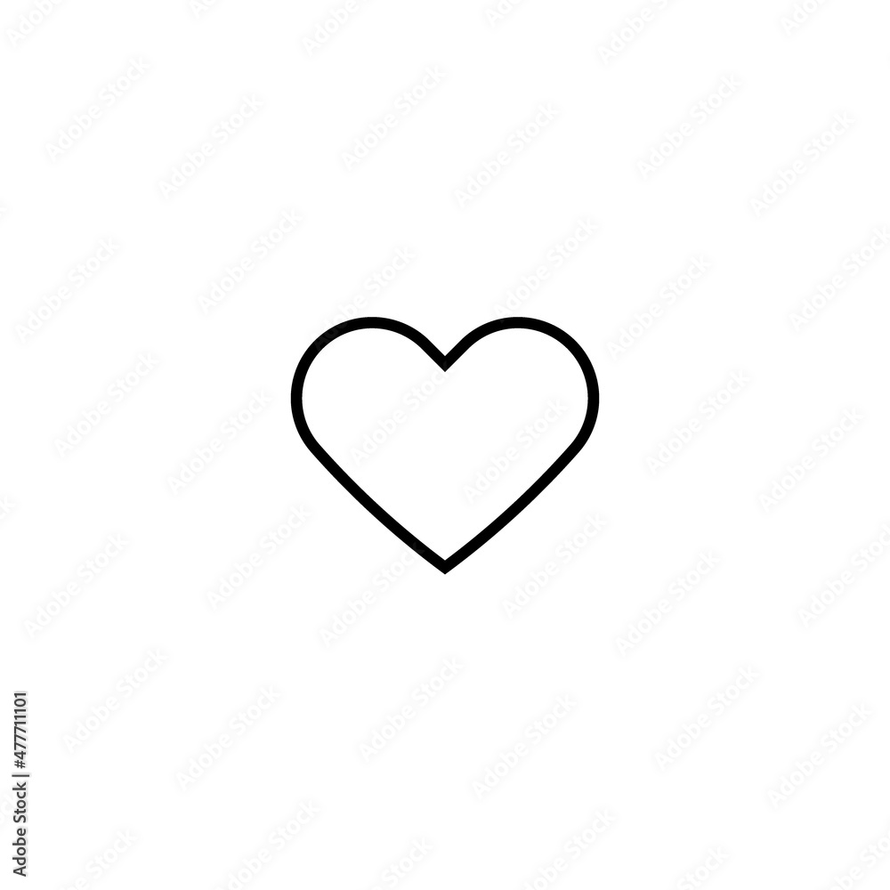 Heart outline icon
