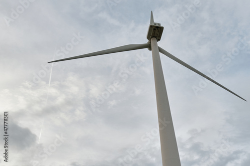 Wind turbine. green ecological energy.