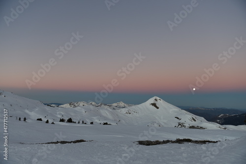 Lever de soleil sur la Pierre Saint Martin