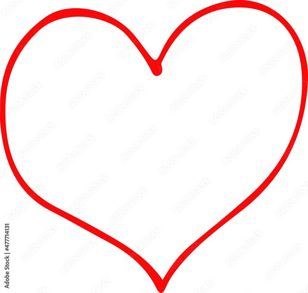 Hand draw Heart icon love sign design Hand draw Heart icon love sign design