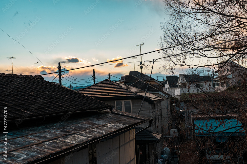 空/夕焼け