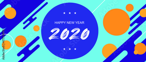 Happy new year 2022. Holiday greeting card design.