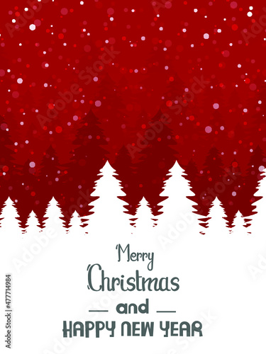 Happy new year 2022. Christmas decoration and Holiday greeting card design.