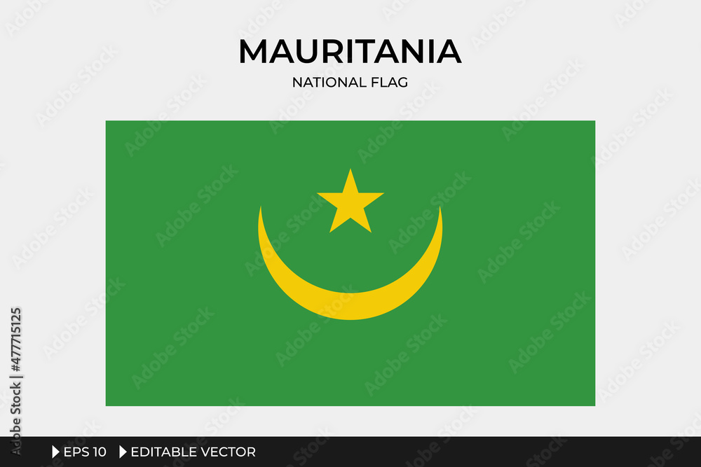 Illustration Flag of Mauritania