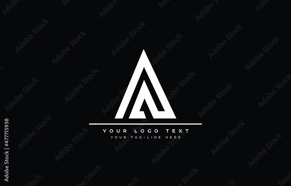 letter A Clean and Minimal Initial Based Logo Design letter A Clean and Minimal Initial Based Logo Design
