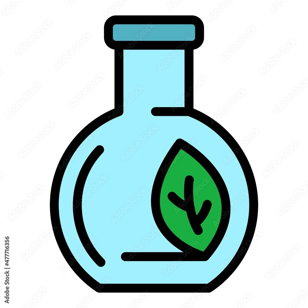 Flask innovation icon. Outline flask innovation vector icon color flat isolated Flask innovation icon. Outline flask innovation vector icon color flat isolated