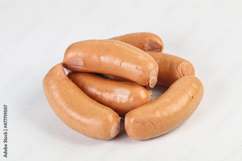 Natural meat sausages with minced meat Natural meat sausages with minced meat