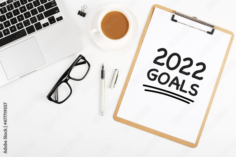 2022 Goals Concept About The New Year 2022 Goals Concept About The New Year