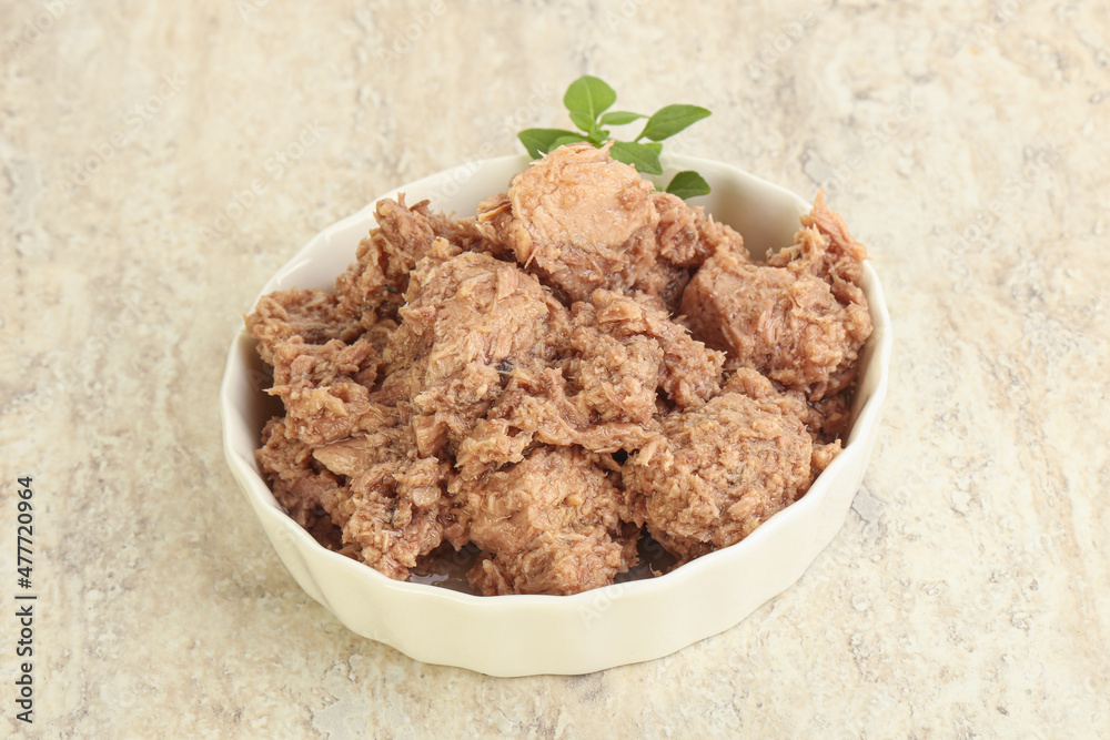 Canned tuna fish for salad