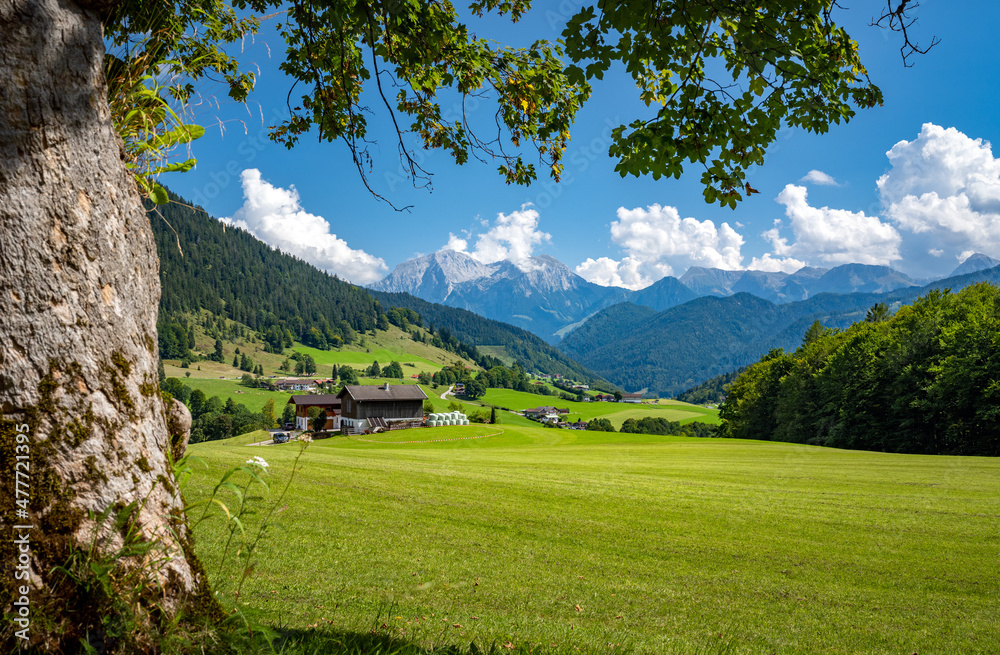 Summer landscape in Berchtesgaden, Bavaria, Germany