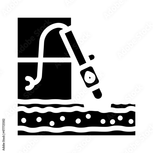 hydrafacial beauty procedure glyph icon vector. hydrafacial beauty procedure sign. isolated contour symbol black illustration