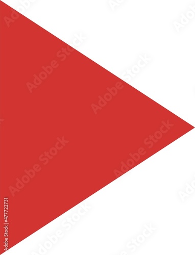 赤い矢印のシンプルなイラスト