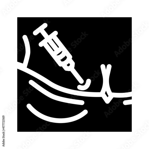 mesotherapy rejuvenation zones glyph icon vector. mesotherapy rejuvenation zones sign. isolated contour symbol black illustration
