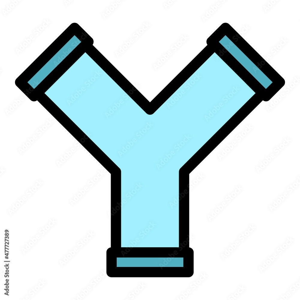 Petrol pipe icon. Outline petrol pipe vector icon color flat isolated Petrol pipe icon. Outline petrol pipe vector icon color flat isolated