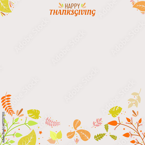 Happy Thanksgiving greeting cards, invitations, posters, banners, backgrounds and templates. Vector illustration.