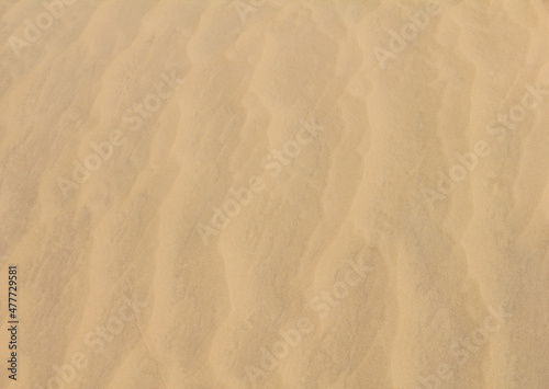 Rippled sand on the bottom of Aral Sea in Uzbekistan, Central Asia