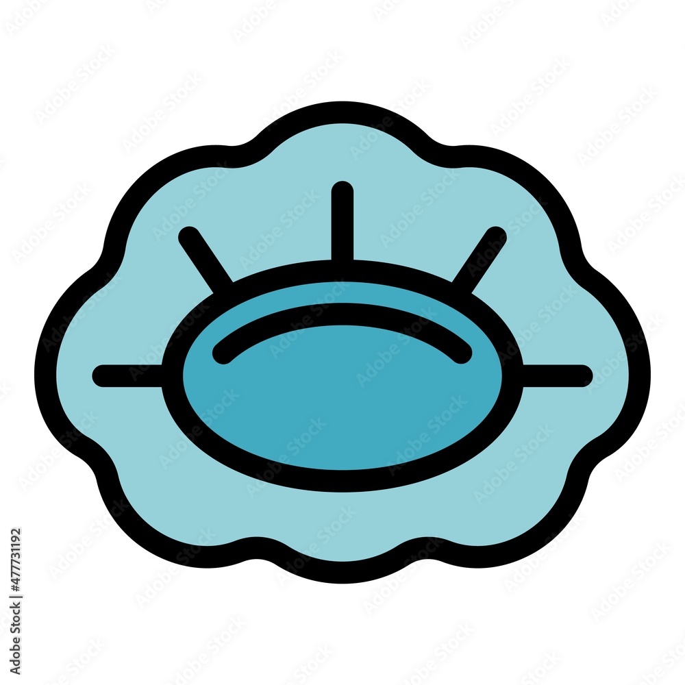 Surgery hair cover icon. Outline surgery hair cover vector icon color flat isolated Surgery hair cover icon. Outline surgery hair cover vector icon color flat isolated