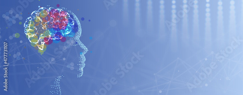 Conceptual technology illustration of artificial intelligence