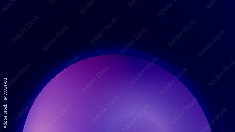 Abstract background blue smooth surface 3d rendering