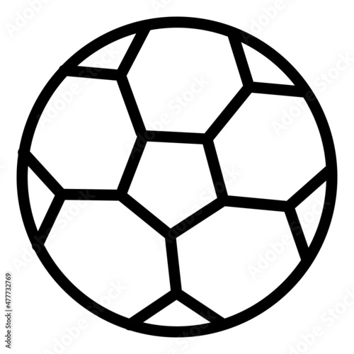  soccer ball icon logo vector line style