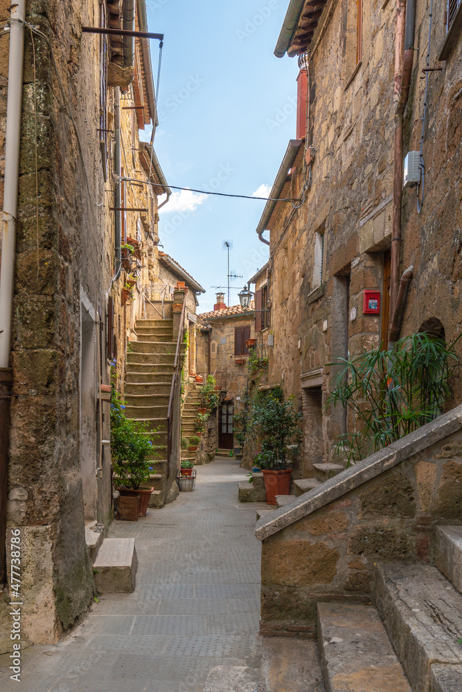 narrow alley in the old town