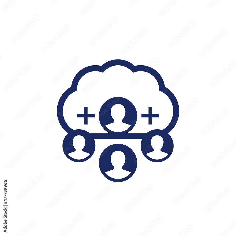 collect user data in cloud icon collect user data in cloud icon