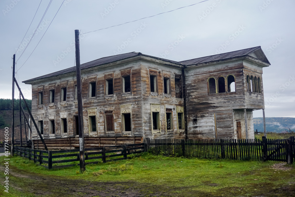 Rustic old architecture in the Irkutsk region