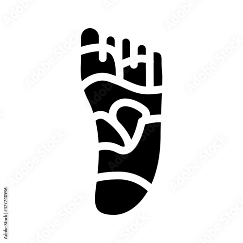 shiatsu massage glyph icon vector. shiatsu massage sign. isolated contour symbol black illustration