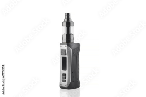 Electronic cigarettes, close-up isolated on a white background.
