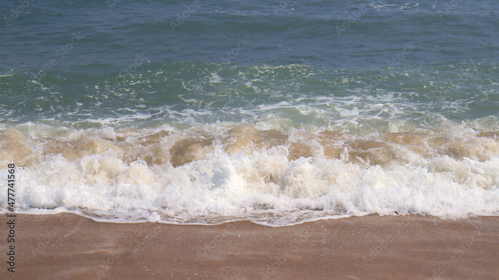 beautiful beach and sea waves
