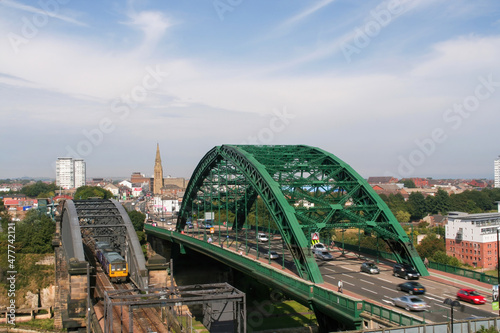 Sunderland town bridge on a summers day photo