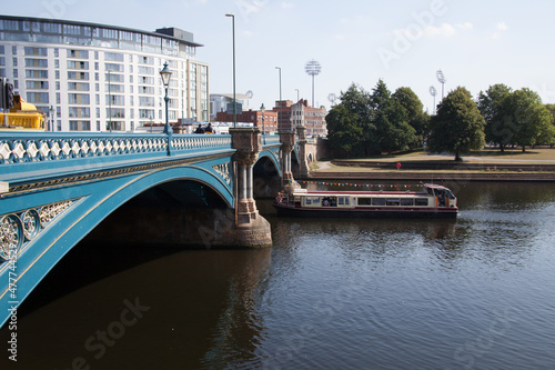 Trent Bridge over the River Trent in Nottingham in the UK