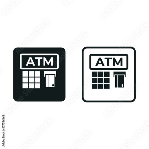ATM machine icon isolated on white background