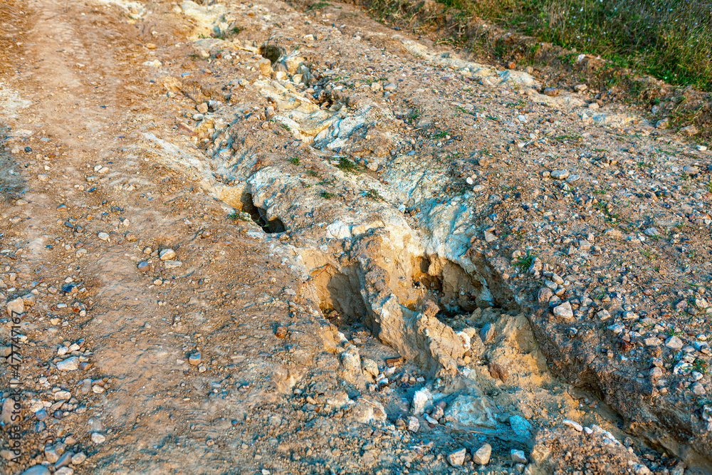 eroded land eroded land
