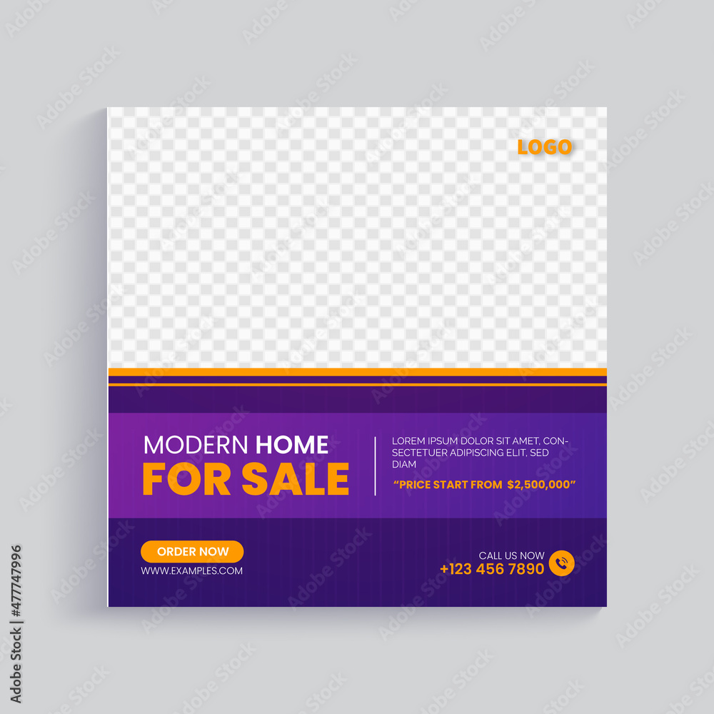 Real estate house sale social media post banner template Real estate house sale social media post banner template