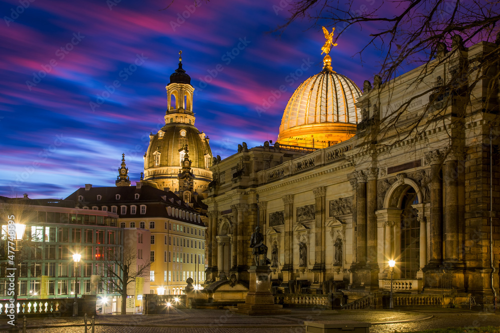 Blaue Stunde in Dresden 