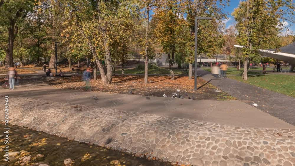 Sarzhin Yar park area with well-equipped mineral spring in Kharkov timelapse Sarzhin Yar park area with well-equipped mineral spring in Kharkov timelapse