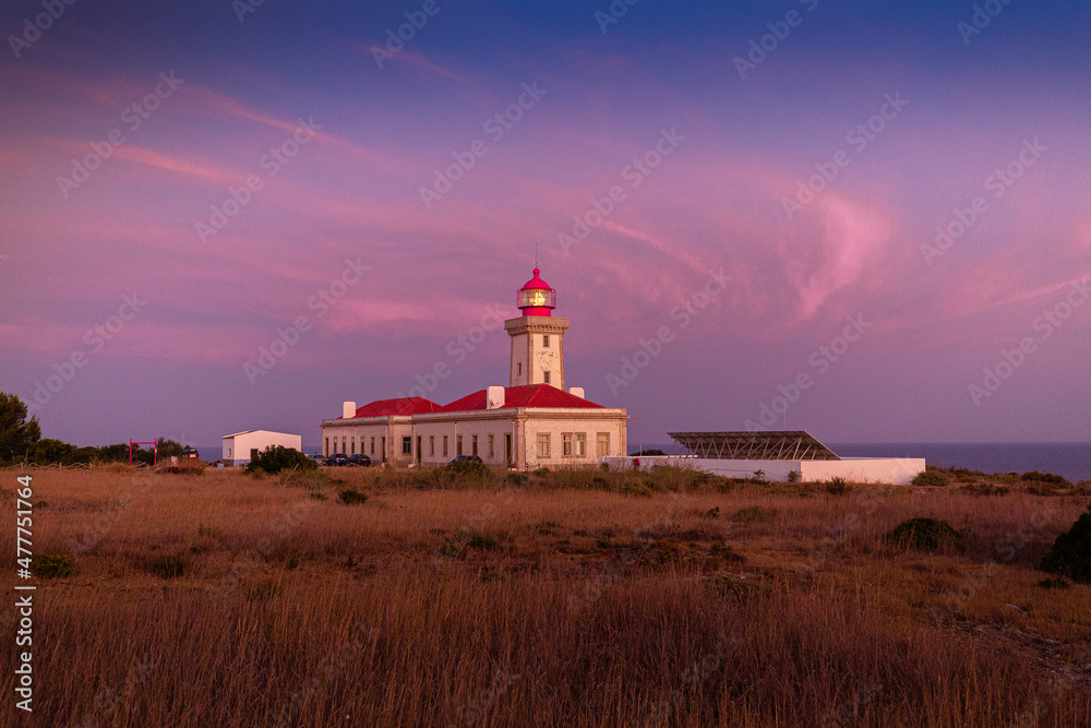 Lighthouse at sunset