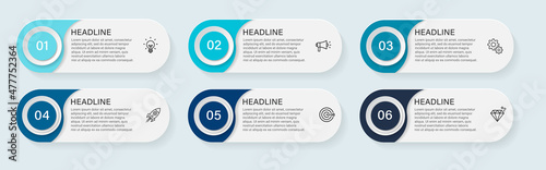 Steps business infographic timeline template design