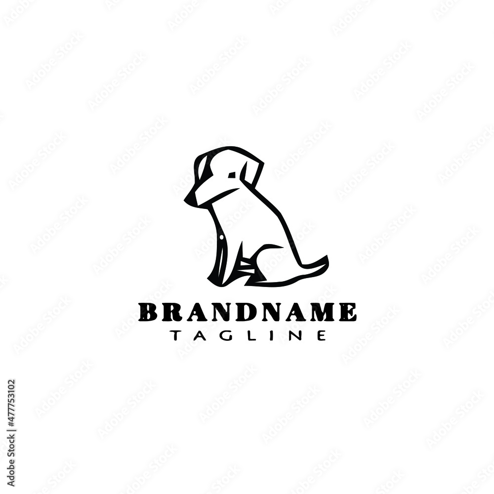 cute dog logo cartoon icon design black isolated vector illustration cute dog logo cartoon icon design black isolated vector illustration