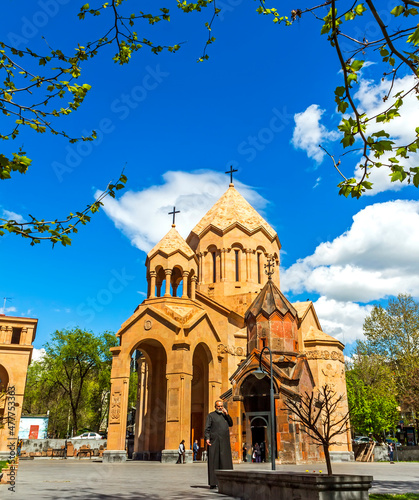 The Holy Mother of God Katoghike Church and Surb Anna Church of Yerevan, the capital of Armenia. photo