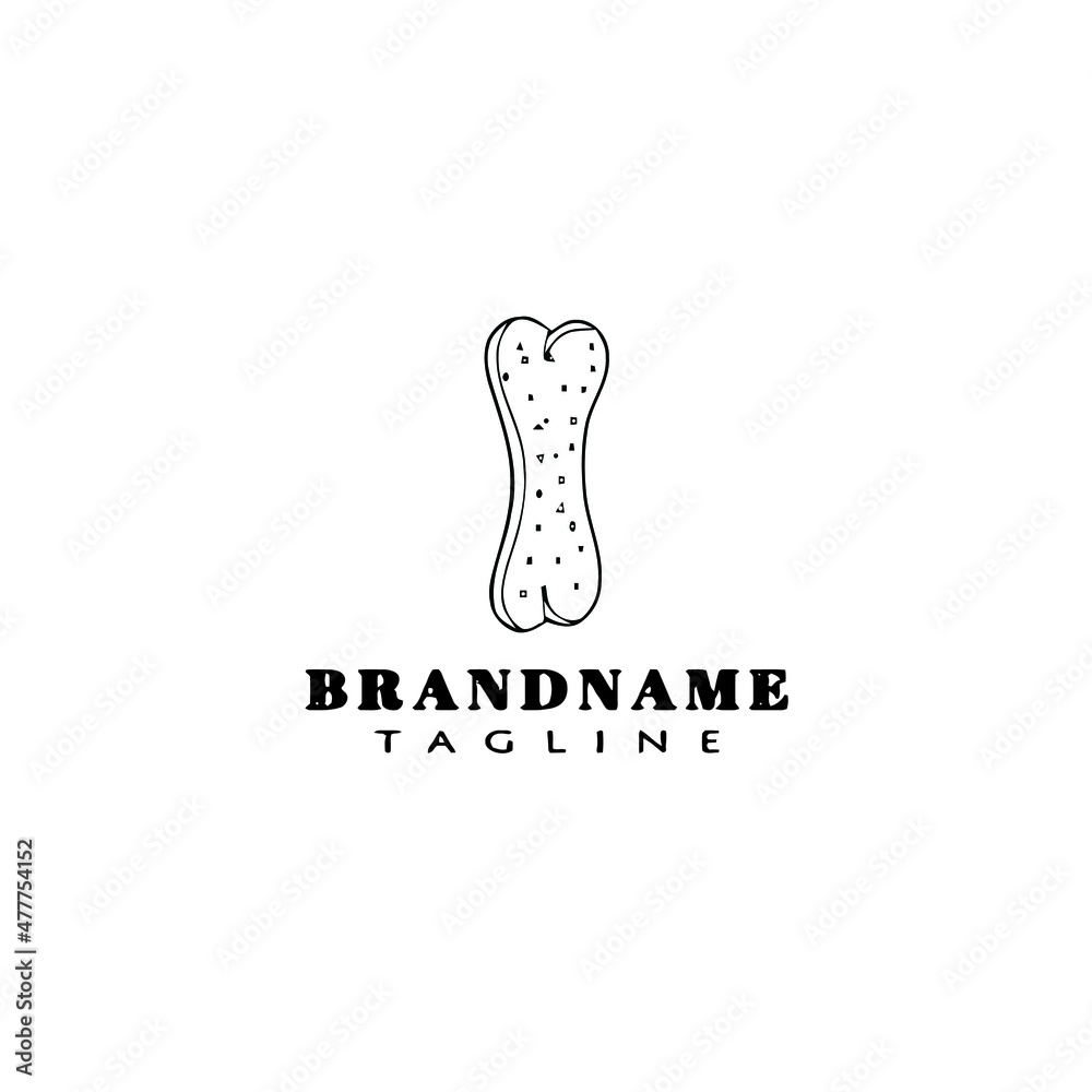 dog biscuit logo cartoon icon design template black isolated vector illustration dog biscuit logo cartoon icon design template black isolated vector illustration