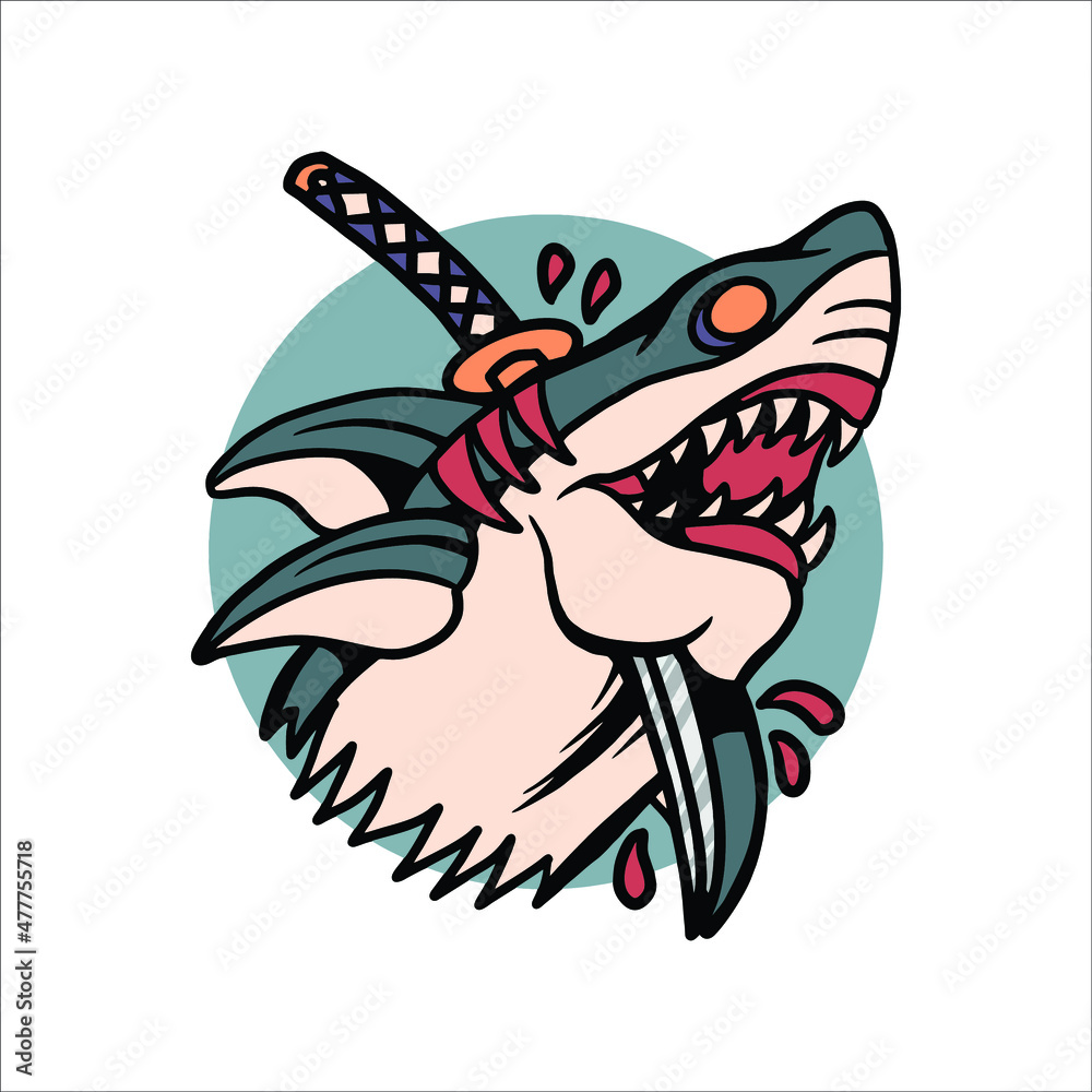40 Tribal Shark Tattoo Designs Illustrations RoyaltyFree Vector Graphics   Clip Art  iStock