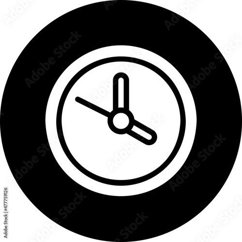 clock glyph icon